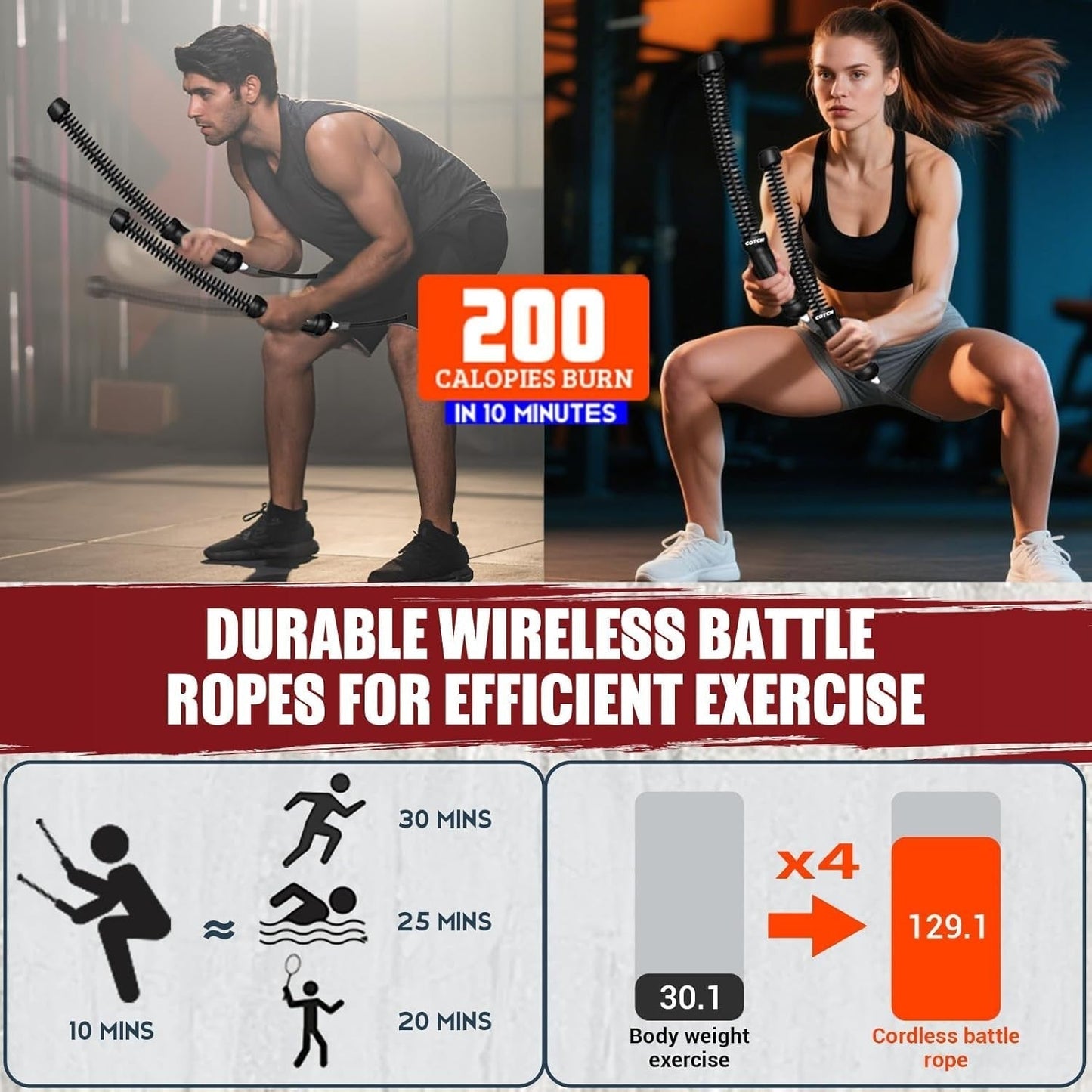 Quantiva™ Ropeless Battle Ropes